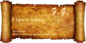 Figura Gyula névjegykártya